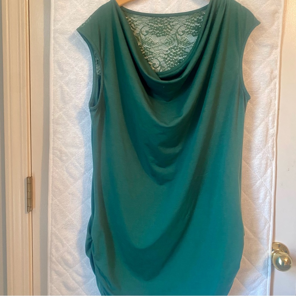 Elegant Green Sleeveless Top